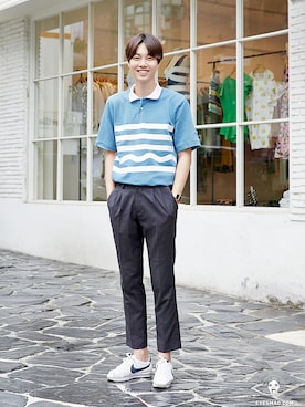 「streetfashionphotographer」｜아이즈매거진(eyesmag.com)さん（メンズ・178cm）の夏コーディネート