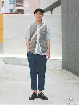 「streetfashionphotographer」｜아이즈매거진(eyesmag.com)さん（メンズ・178cm）の夏コーディネート