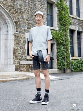 「streetfashionphotographer」｜아이즈매거진(eyesmag.com)さん（メンズ・180cm）の夏コーディネート