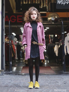 「streetfashionphotographer」｜아이즈매거진(eyesmag.com)さん（レディース・175cm）の冬コーディネート
