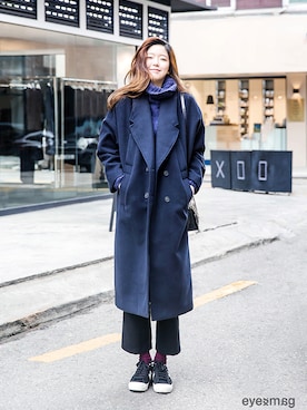 「streetfashionphotographer」｜아이즈매거진(eyesmag.com)さん（レディース・170cm）の冬コーディネート