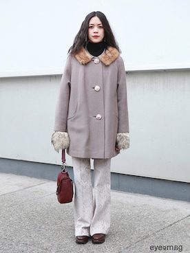 「streetfashionphotographer」｜아이즈매거진(eyesmag.com)さん（レディース・150cm）の春コーディネート