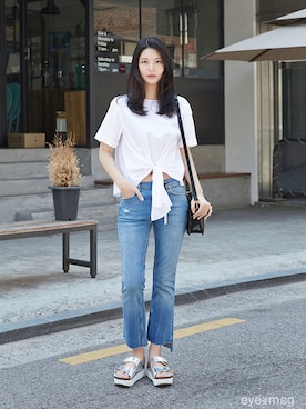 「streetfashionphotographer」｜아이즈매거진(eyesmag.com)さん（レディース・178cm）の夏コーディネート