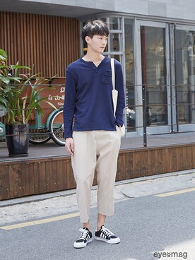 「streetfashionphotographer」｜아이즈매거진(eyesmag.com)さん（メンズ・178cm）の夏コーディネート