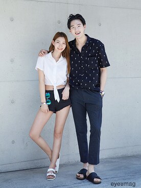 「streetfashionphotographer」｜아이즈매거진(eyesmag.com)さん（メンズ・178cm）の夏コーディネート