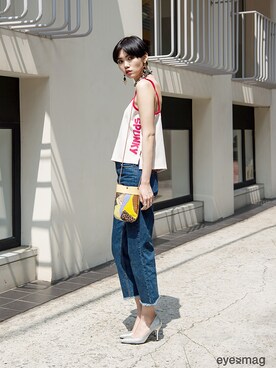 「streetfashionphotographer」｜아이즈매거진(eyesmag.com)さん（レディース・176cm）の夏コーディネート