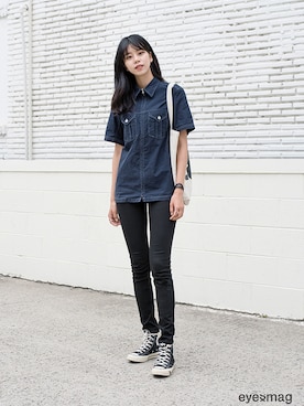 「streetfashionphotographer」｜아이즈매거진(eyesmag.com)さん（レディース・178cm）の夏コーディネート