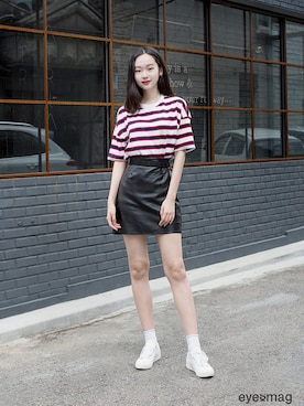 「streetfashionphotographer」｜아이즈매거진(eyesmag.com)さん（レディース・170cm）の夏コーディネート