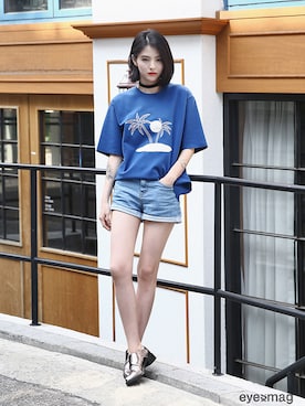 「streetfashionphotographer」｜아이즈매거진(eyesmag.com)さん（レディース・178cm）の夏コーディネート