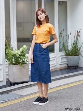 「streetfashionphotographer」｜아이즈매거진(eyesmag.com)さん（レディース・178cm）の夏コーディネート