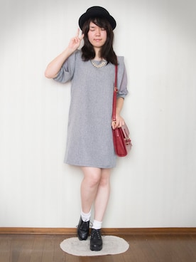 「ラブ＆ピース2016」｜「アイテム（ブーティ）」を使った、りと(旧にーな)さん（レディース・158cm）の秋コーディネート