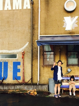 「BLUE BLUE（ブルーブルー）のアイテム（その他）」を使った、サクジローさん（メンズ・167cm）の夏コーディネート