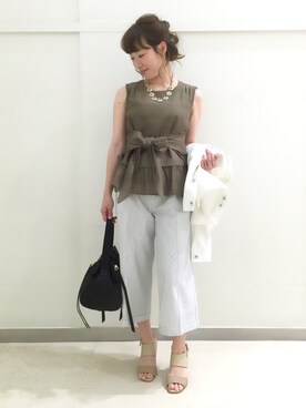 「laboratory work（ラボラトリーワーク）のアイテム（ジャケット/アウター）」を使った、AKIさん（レディース・151cm）の春コーディネート