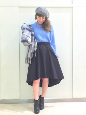 「laboratory work（ラボラトリーワーク）のアイテム（シューズ）」を使った、AKIさん（レディース・151cm）の秋コーディネート