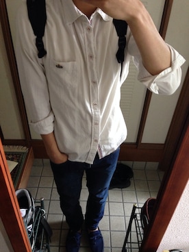 「SWIMS（スイムズ）のアイテム」を使った、悠＼( 'ω')／さん（メンズ・173cm）の夏コーディネート