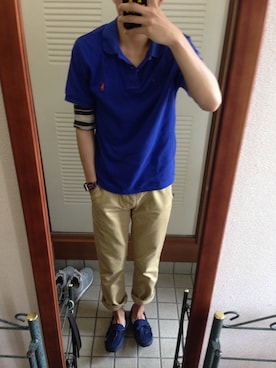 「SWIMS（スイムズ）のアイテム」を使った、悠＼( 'ω')／さん（メンズ・173cm）の夏コーディネート