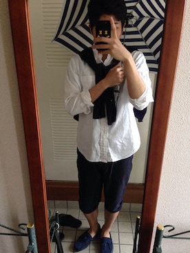 「SWIMS（スイムズ）のアイテム」を使った、悠＼( 'ω')／さん（メンズ・173cm）の夏コーディネート