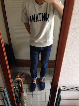 「SWIMS（スイムズ）のアイテム」を使った、悠＼( 'ω')／さん（メンズ・173cm）の夏コーディネート