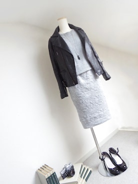 「the Closet（ザ　クローゼット）のアイテム」を使った、𝕤𝕚𝕞𝕝𝕒.₊̣̇.さん（レディース・153cm）の秋コーディネート