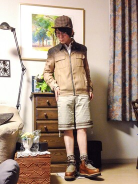 「アニオタ同盟」｜「アイテム（ブーツ）」を使った、カオルさん（メンズ・165cm）の秋コーディネート