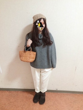 「TANG!（タング）のアイテム」を使った、FIRSTビバシティ店さん（レディース・150cm）の冬コーディネート