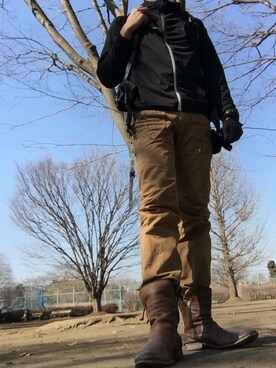 「アイテム（ナイロンジャケット）」を使った、ひろしさん（メンズ・183cm・30代）の冬コーディネート
