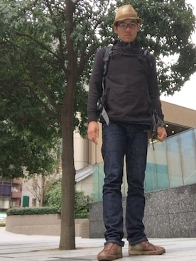 「POLO RALPH LAUREN（ポロ ラルフ ローレン）のアイテム（パーカー、ブラック系）」を使った、ひろしさん（メンズ・183cm）の春コーディネート