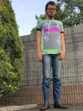 「タイト」｜「アイテム（その他）」を使った、ひろしさん（メンズ・183cm）の春コーディネート