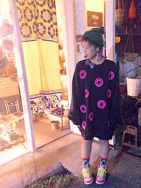 「アイテム（その他）」を使った、chii-*Ü*ᙏ̤̫ᗦ↞︎◃︎さん（レディース・145cm）の秋コーディネート