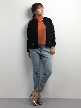 「Settimissimo（セッティミッシモ）のアイテム（ブルゾン）」を使った、Y.Iさん（レディース・162cm）の春コーディネート