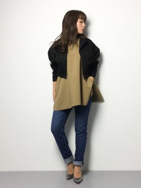 「Ameri（アメリ）のアイテム（タンクトップ）」を使った、Y.Iさん（レディース・162cm）の春コーディネート