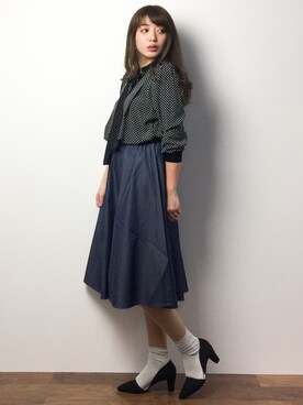 「Lulud（ルルド）のアイテム」を使った、Y.Iさん（レディース・162cm）の春コーディネート