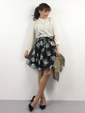 「UP START（アップスタート）のアイテム」を使った、Y.Iさん（レディース・162cm）の春コーディネート