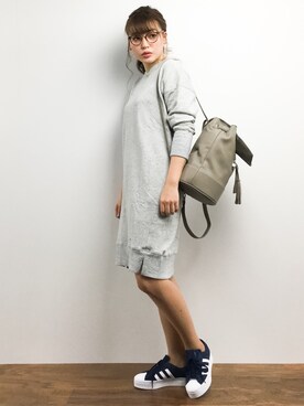 「Beau're（ヴュレ）のアイテム（バックパック/リュック）」を使った、Y.Iさん（レディース・162cm）の春コーディネート