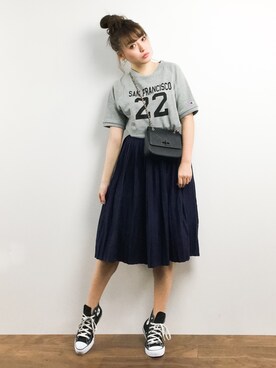 「LOSICARIE（ロシカリエ）のアイテム」を使った、Y.Iさん（レディース・162cm）の春コーディネート