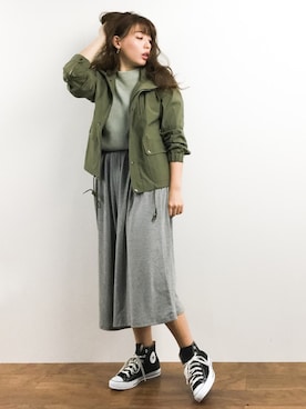 「Banner Barrett（バナーバレット）のアイテム（ブルゾン）」を使った、Y.Iさん（レディース・162cm）の春コーディネート