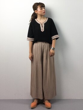 「NANO universe（ナノユニバース）のアイテム（その他シューズ）」を使った、Y.Iさん（レディース・162cm）の春コーディネート
