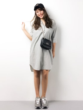 「URBAN RESEARCH Sonny Label（アーバンリサーチサニーレーベル）のアイテム（チュニック）」を使った、Y.Iさん（レディース・162cm）の春コーディネート
