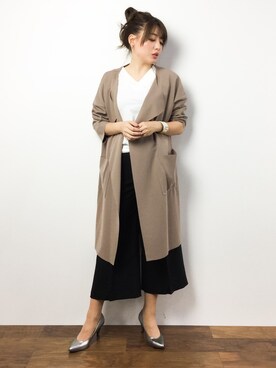 「カジュアルコーディネート」｜「アイテム（ジャケット/アウター）」を使った、Y.Iさん（レディース・162cm）の春コーディネート