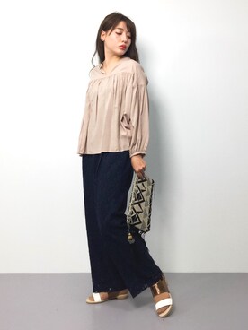 「Ameri（アメリ）のアイテム（シューズ）」を使った、Y.Iさん（レディース・162cm）の春コーディネート