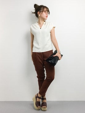 「STRAVITA（ストラヴィータ）のアイテム」を使った、Y.Iさん（レディース・162cm）の夏コーディネート