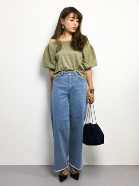 「切りっぱなし」｜「アイテム（パンプス）」を使った、Y.Iさん（レディース・162cm）の夏コーディネート