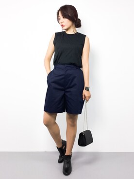 「Ameri（アメリ）のアイテム（パンツ）」を使った、Y.Iさん（レディース・162cm）の夏コーディネート