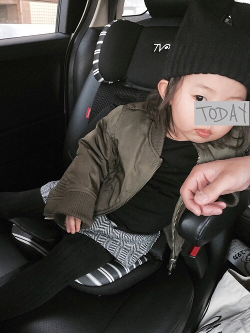 J Baby 西松屋のニットキャップ ビーニーを使ったコーディネート Wear