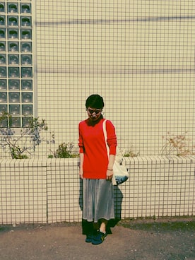 「RED Profile（レッドプロフィール）のアイテム」を使った、ケイコさん（レディース・150cm）の秋コーディネート