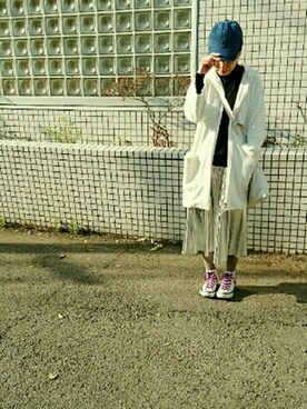 「AGOSTO SHOP （アゴストショップ）のアイテム」を使った、ケイコさん（レディース・150cm）の春コーディネート