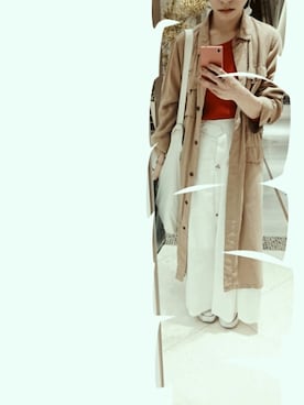 「AGOSTO SHOP （アゴストショップ）のアイテム」を使った、ケイコさん（レディース・150cm）の春コーディネート