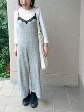 「AGOSTO SHOP （アゴストショップ）のアイテム」を使った、ケイコさん（レディース・150cm）の春コーディネート