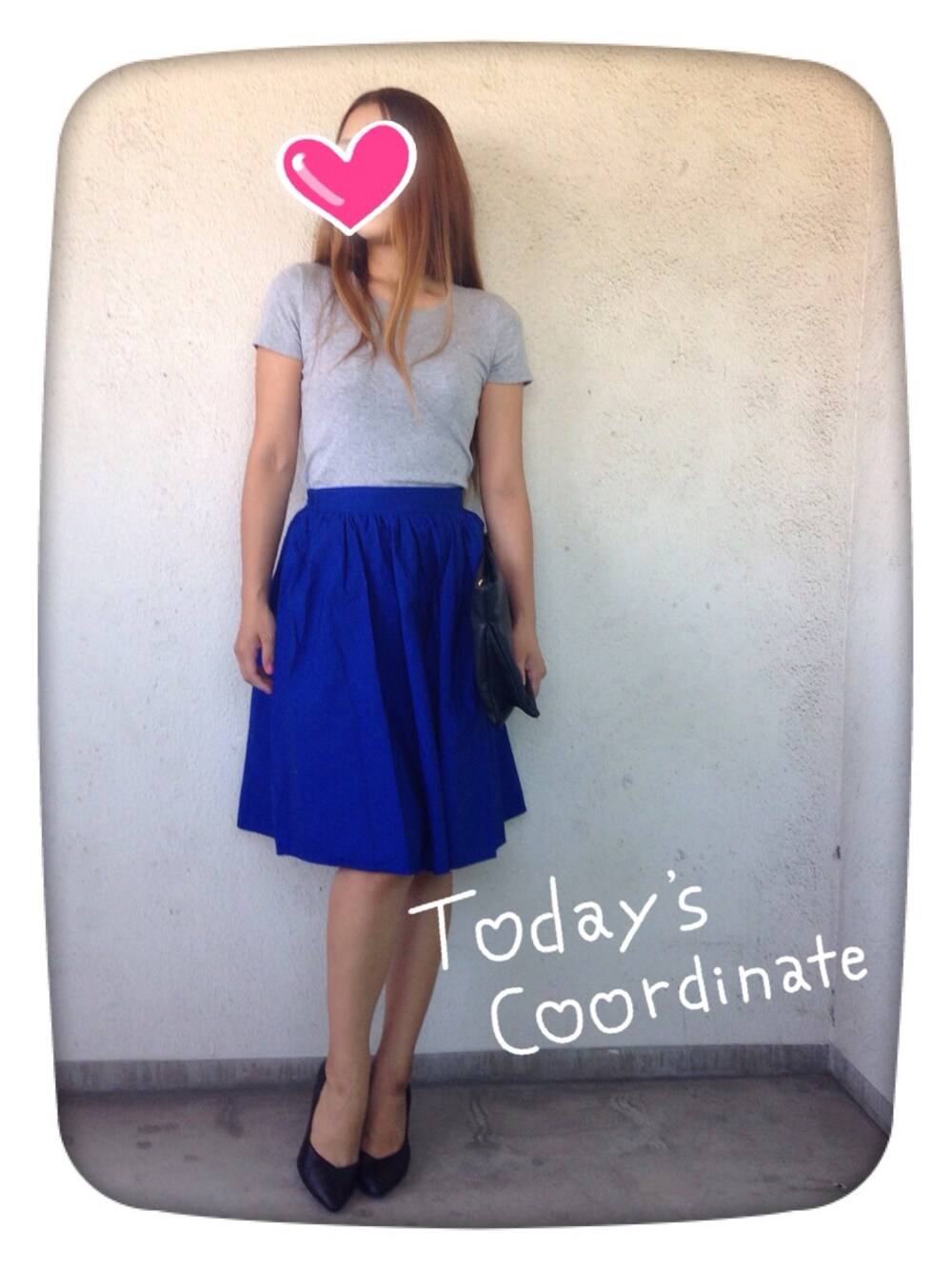 「earth music&ecology、UNIQLO、OZOC」｜「earth music&ecologyの・ブロードミディスカート（パンツ、ブルー系）」を使った、itsuさん（レディース・159cm）の秋コーディネートの1枚目の写真