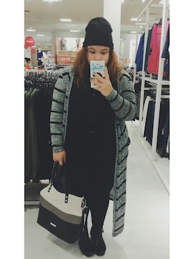 「stripes」｜「アイテム（ブーティ）」を使った、Aillyaさん（レディース・165cm）の冬コーディネート